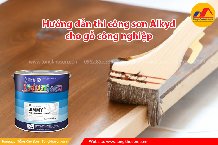 Hướng dẫn thi công sơn Alkyd cho gỗ công nghiệp