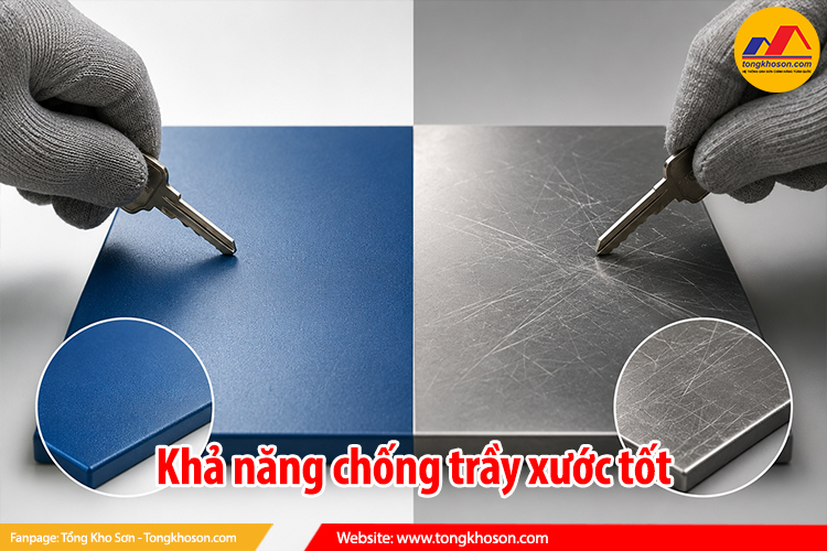 Khả năng chống trầy xước tốt