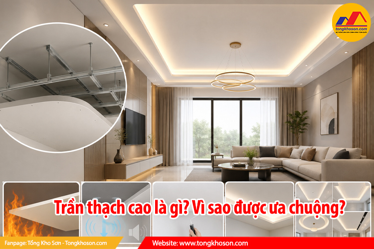 Trần thạch cao là gì? Vì sao được ưa chuộng?