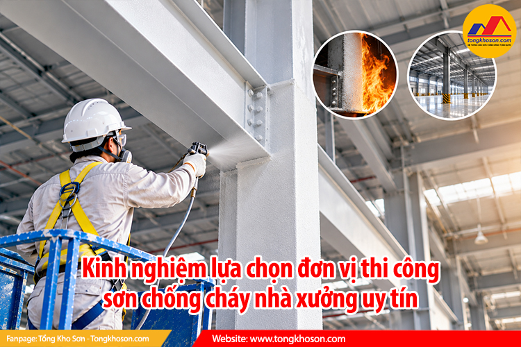Kinh nghiệm lựa chọn đơn vị thi công sơn chống cháy nhà xưởng uy tín