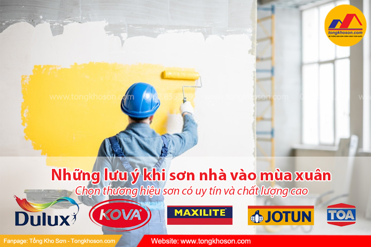 Những lưu ý khi sơn nhà vào mùa xuân