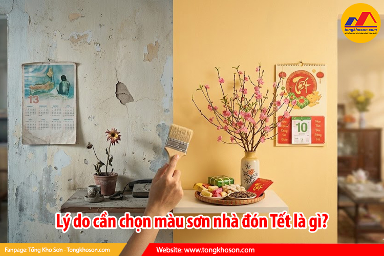 Lý do cần chọn sơn nhà đón tết