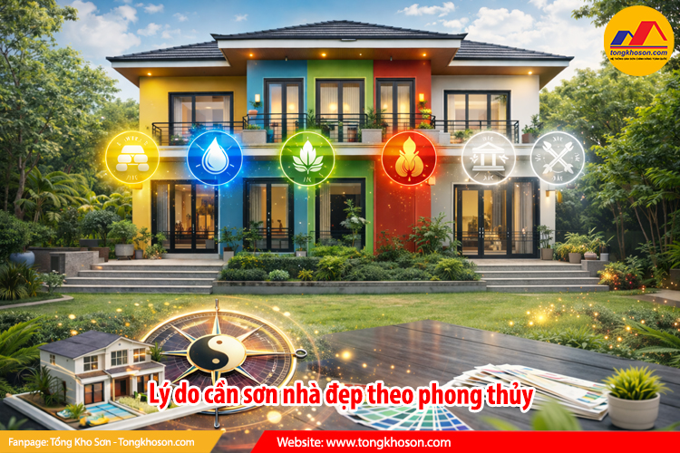 Lý do cần sơn nhà đẹp theo phong thủy