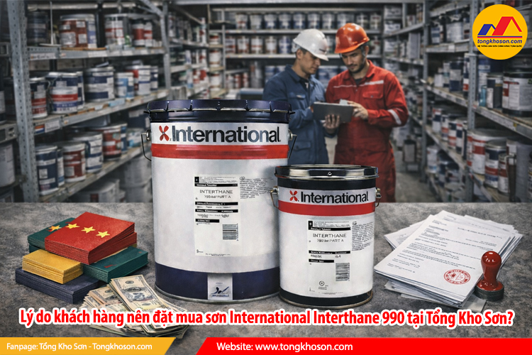 Lý do khách hàng nên đặt mua sơn International Interthane 990 tại Tổng Kho Sơn