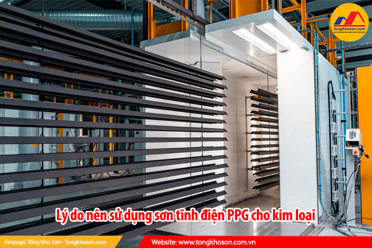 Lý do nên sử dụng sơn tĩnh điện PPG cho kim loại
