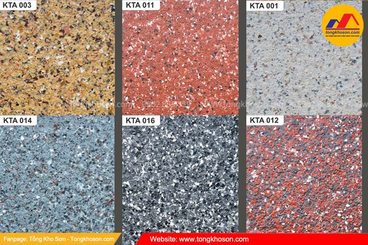Màu Sơn đá kim cương đa sắc Kantech đa dạng