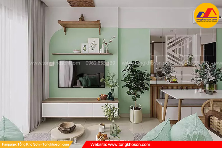 Màu xanh lá hợp phong thủy cho người mệnh Thủy