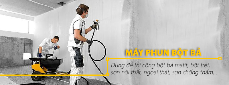 Máy phun bột bả - Tongkhoson.com