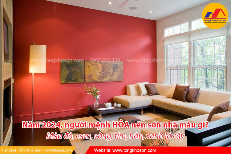 Năm 2024, người mệnh Hỏa nên sơn nhà màu gì?