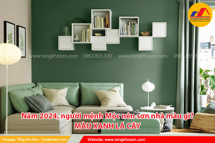  Năm 2024, người mệnh Mộc nên sơn nhà màu xanh lá