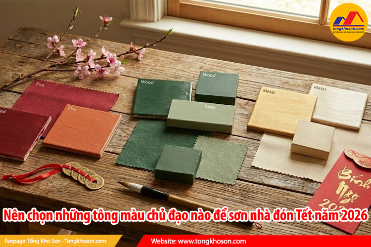 Nên chọn những tông màu chủ đạo nào để sơn nhà đón Tết năm 2026