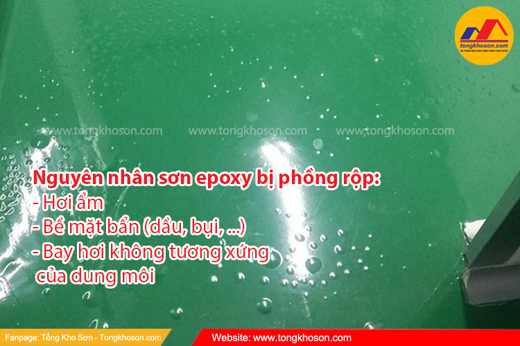 Sơn Epoxy bị phồng rộp do đâu?