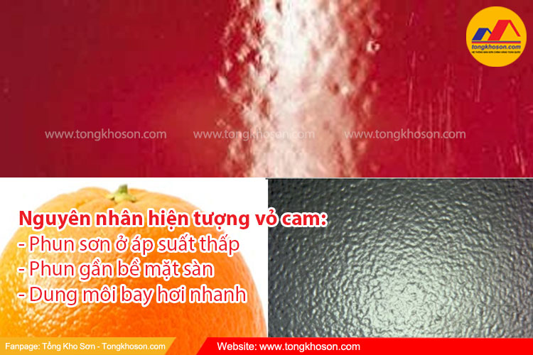 Hiện tượng vỏ cam trên bề mặt sơn epoxy