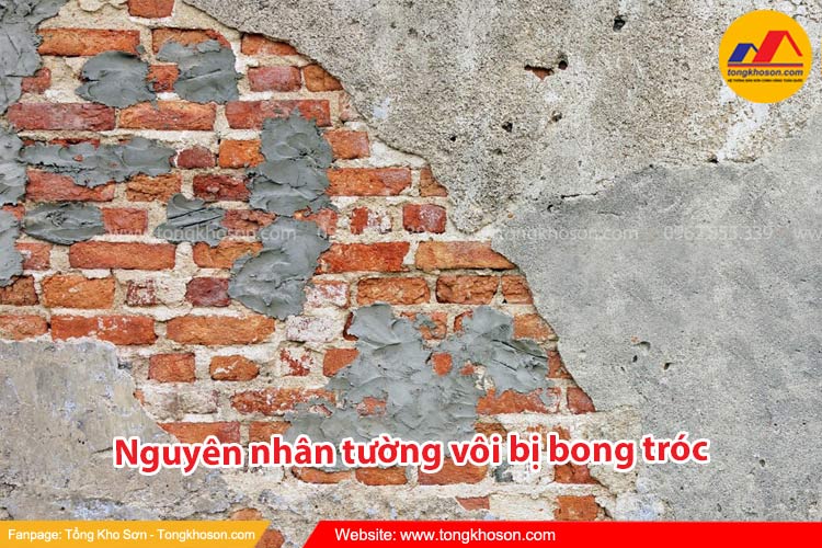 Nguyên nhân khách quan tường vôi bị bong tróc
