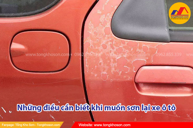 Những điều cần biết khi muốn sơn lại xe ô tô