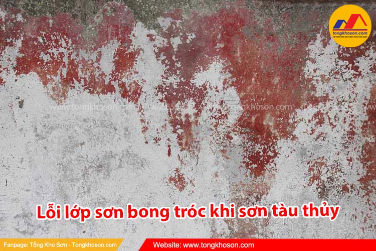 Lỗi lớp sơn bong tróc khi sơn tàu thủy và cách khắc phục