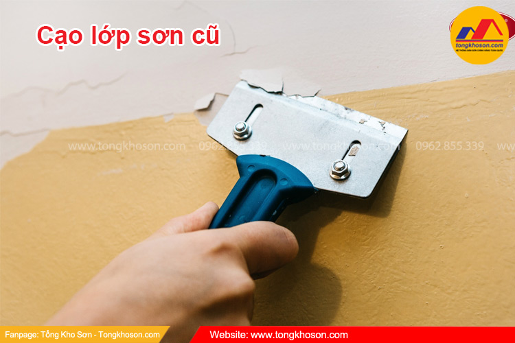 Những lưu ý khi cạo lớp sơn cũ
