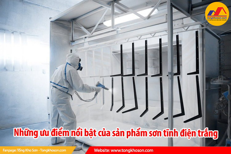 Những ưu điểm nổi bật của sản phẩm sơn tĩnh điện trắng