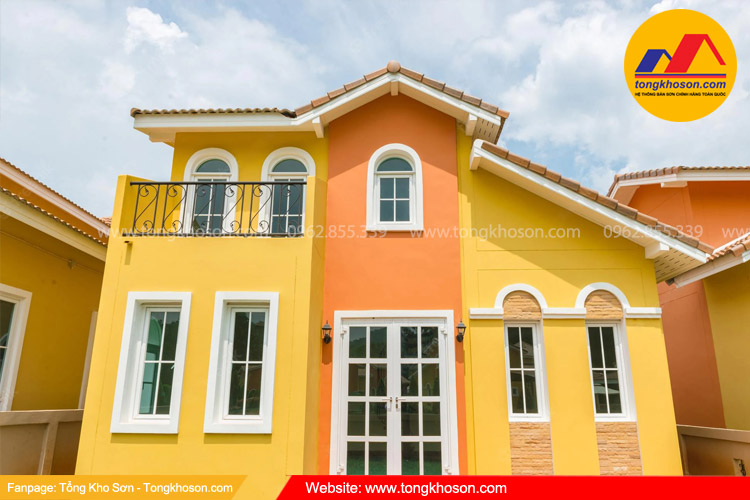 phối màu sơn nhà người mệnh hỏa - gam màu cam.jpg