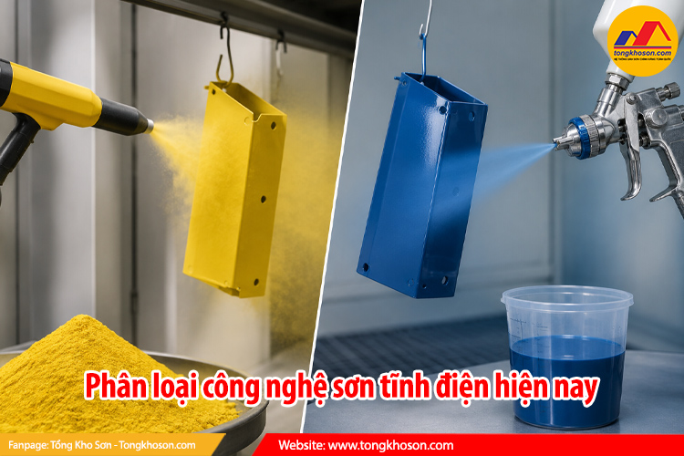 Phân loại công nghệ sơn tĩnh điện hiện nay