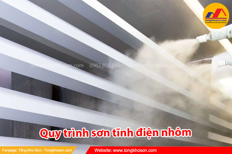 Quy trình sơn tĩnh điện nhôm đạt chuẩn