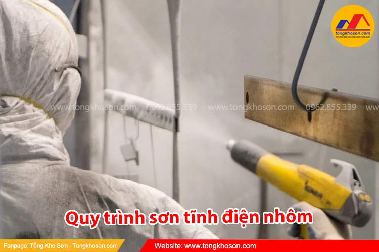 Quy trình sơn tĩnh điện nhôm