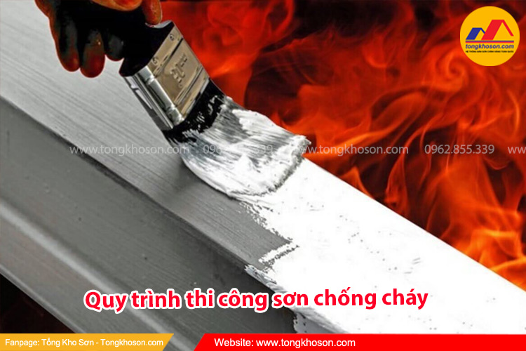 Quy trình thi công sơn chống cháy trong xây dựng