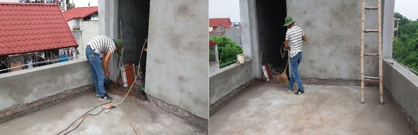 Chuẩn bị bề mặt trước khi thi công sơn