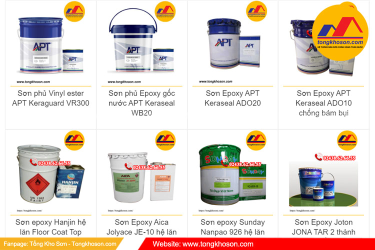 Các loại sơn sàn Epoxy giá rẻ tại Cầu Giấy