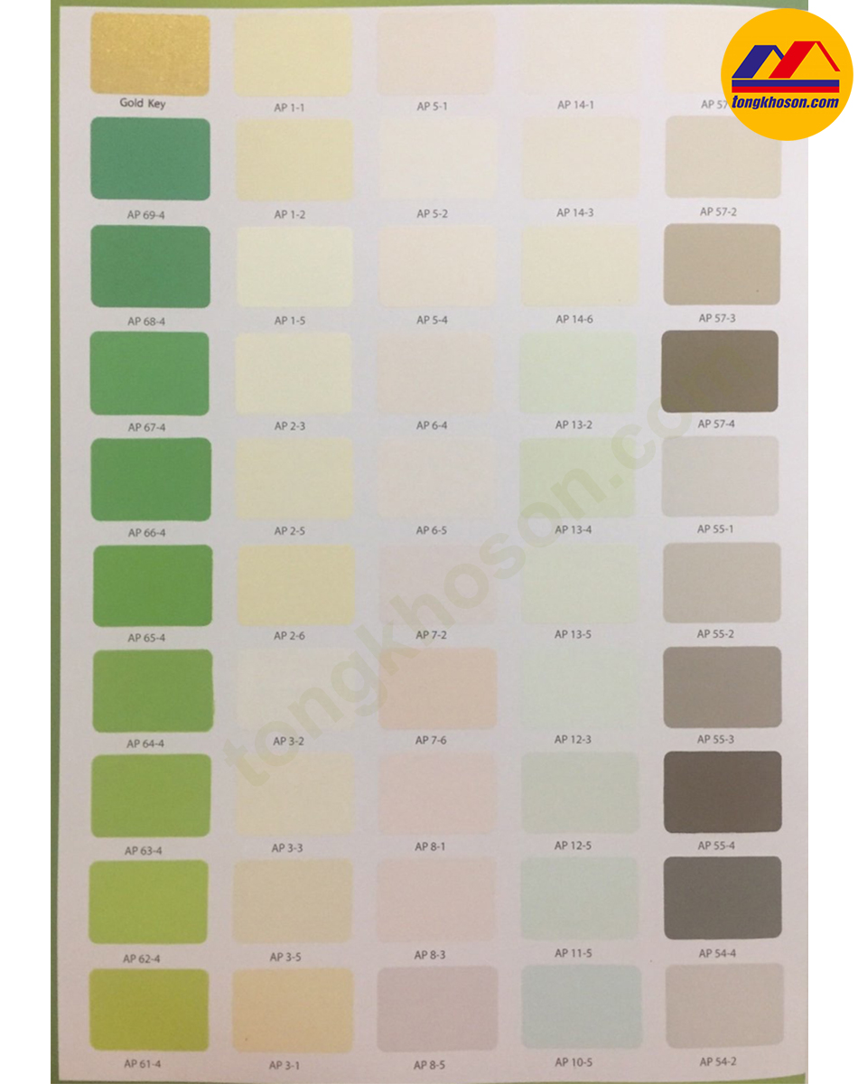 bảng màu sơn Skey Ultra Color