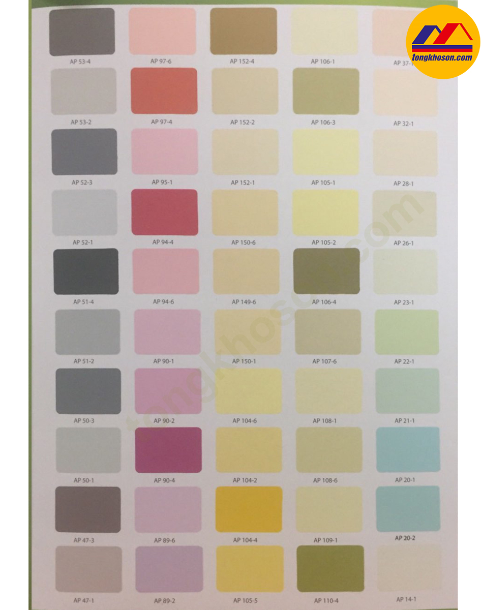 bảng màu sơn Skey Ultra Color