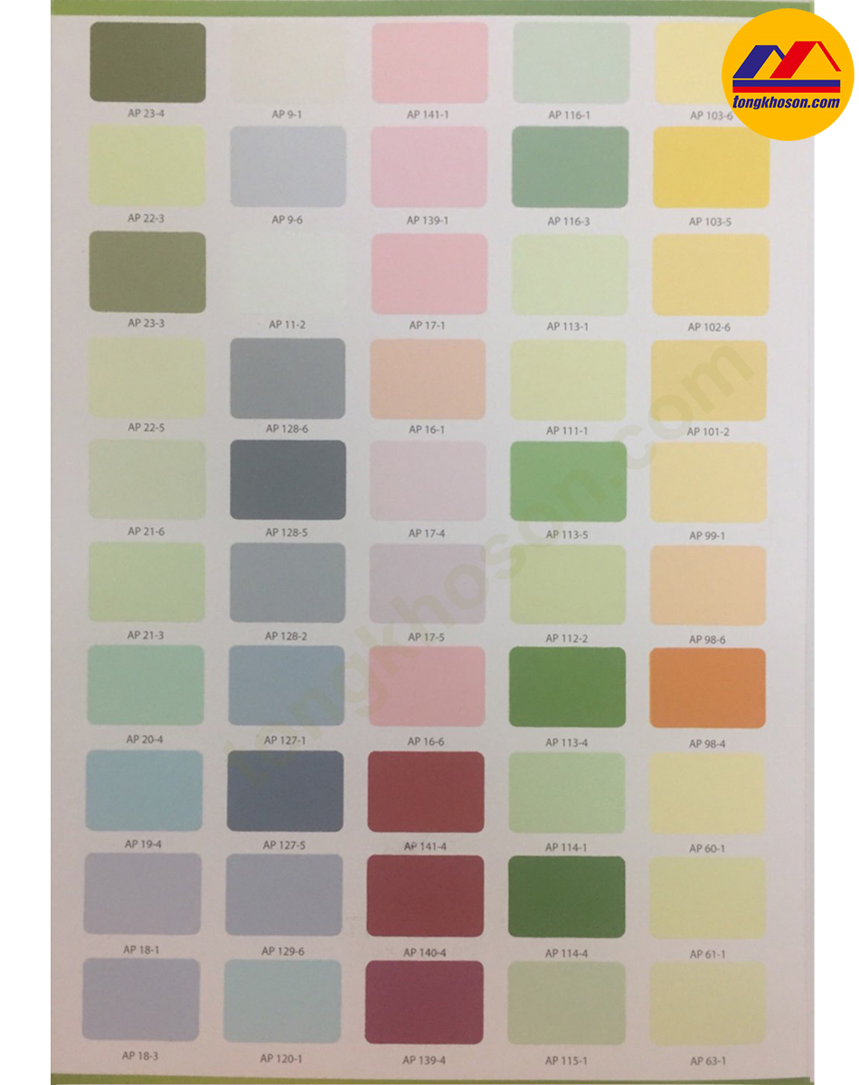 bảng màu sơn Skey Ultra Color