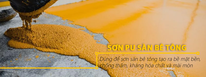 Sơn Polyurethane sàn bê tông - Tongkhoson.com