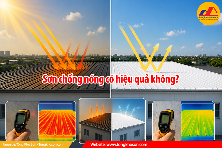 Sơn chống nóng có hiệu quả không?