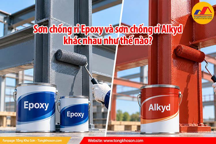 Sơn chống rỉ Epoxy và sơn chống rỉ Alkyd khác nhau như thế nào?