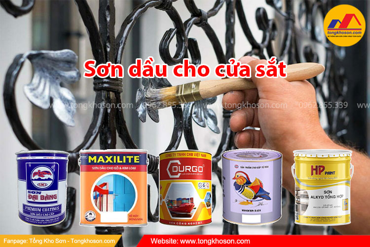 Dùng sơn dầu cho cửa sắt tốt nhất