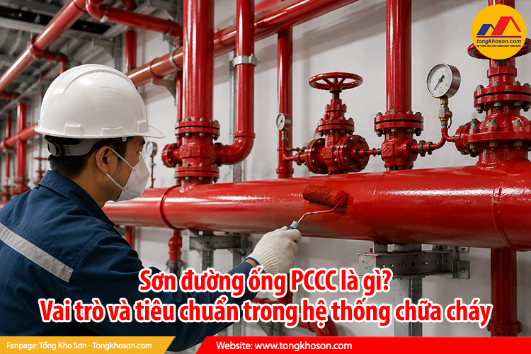 Sơn đường ống PCCC là gì? Vai trò và tiêu chuẩn trong hệ thống chữa cháy