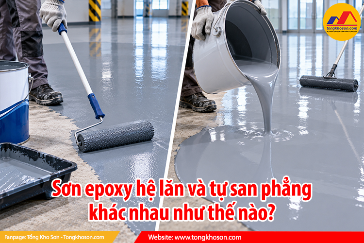 Sơn epoxy hệ lăn và tự san phẳng khác nhau như thế nào?