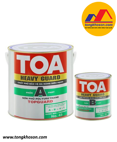 Sơn kết cấu thép Toa HeavyGuard TopGuard gốc PU
