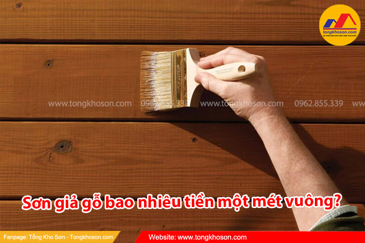 Sơn giả gỗ bao nhiêu tiền một mét vuông?