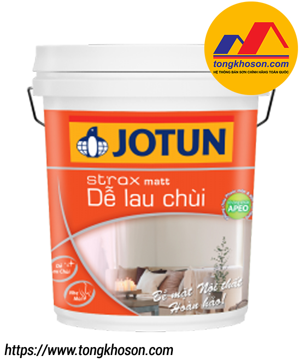 Sơn Jotun bóng mờ nội thất strax matt dễ lau chùi
