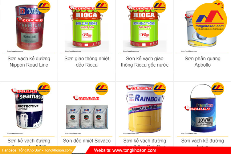 Các dòng sơn kẻ vạch được phân phối tại Tongkhoson