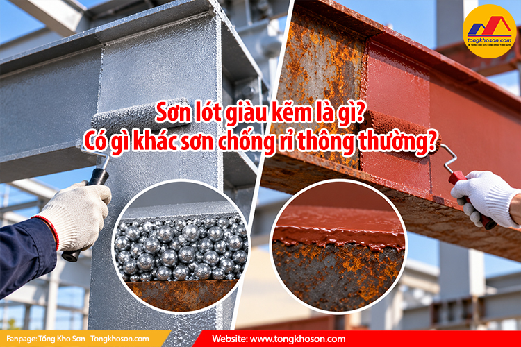 Sơn lót giàu kẽm là gì? Có gì khác sơn chống rỉ thông thường?