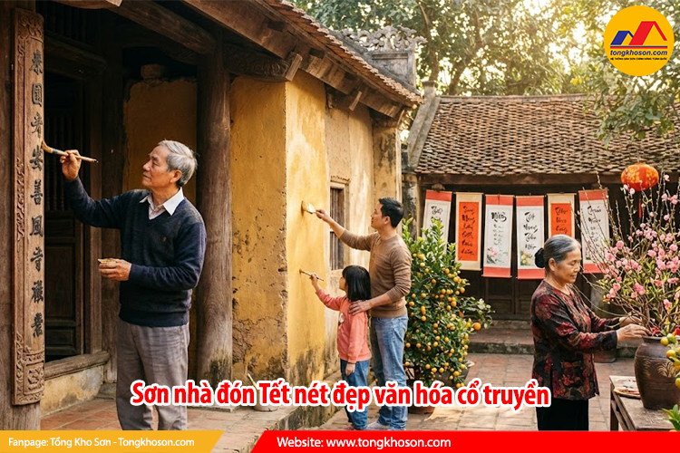 Sơn nhà đón Tết nét đẹp văn hóa cổ truyền
