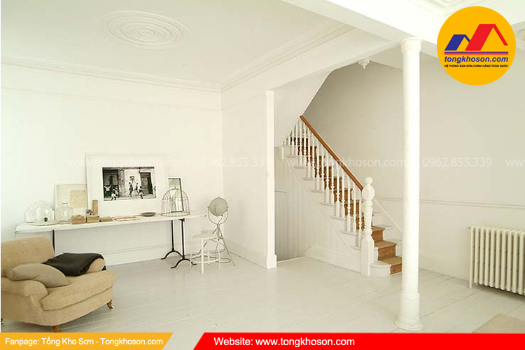 Sơn nhà màu trắng ngà