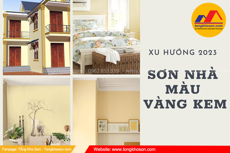 Sơn nhà màu vàng kem