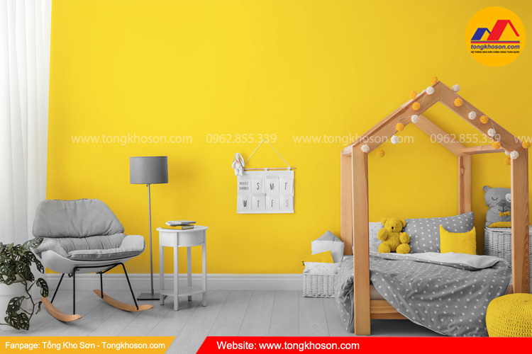 Sơn nahf màu vàng tươi đón tết 2024