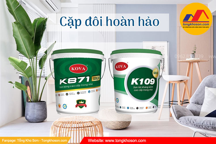 Sơn Kova nội thất bền màu nhất