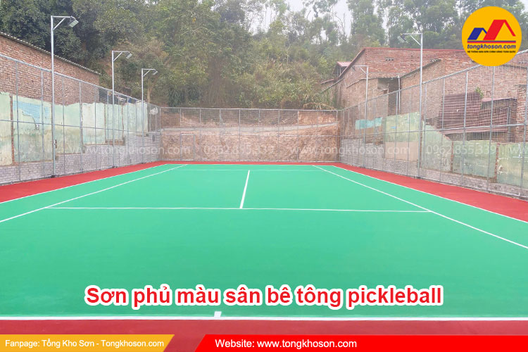 Lựa chọn sơn phủ sân pickleball