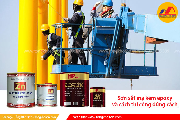 Các cách thi công sơn sắt mạ kẽm epoxy hiệu quả